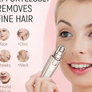 NEW Rechargeable 2-in-1 Facial Hair Remover for Women